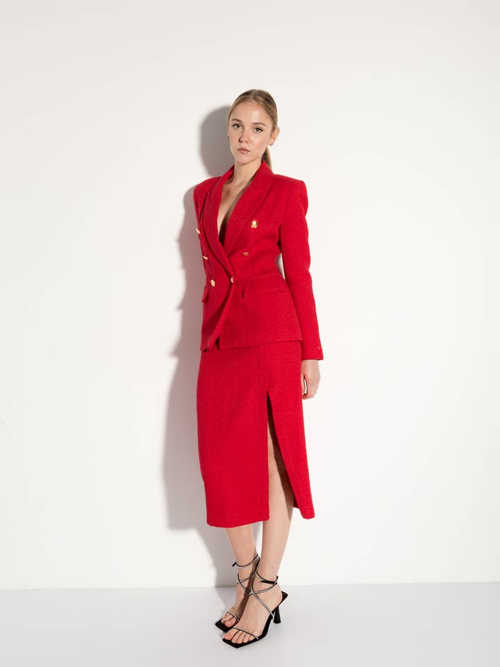 TEXTURED MIDI SKIRT for wholesale by Javier Teruel García - InfinityWear