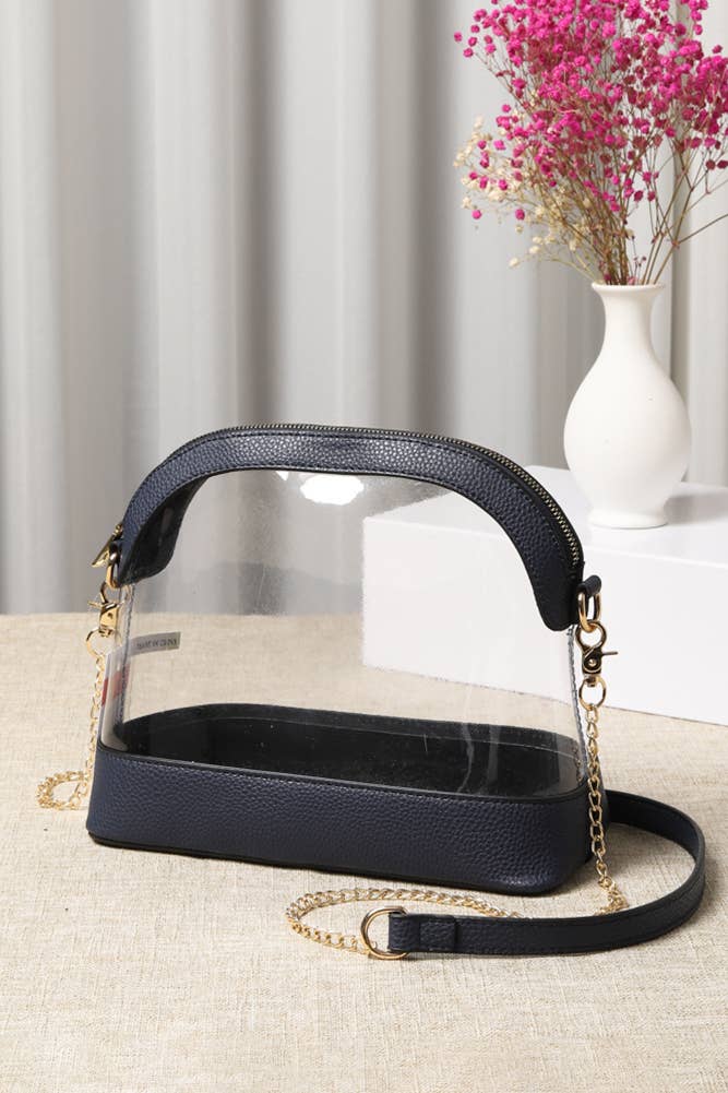 Hana – bolsa tiracolo - Mulher por atacado – Bolsa transparente para estádio e shows6