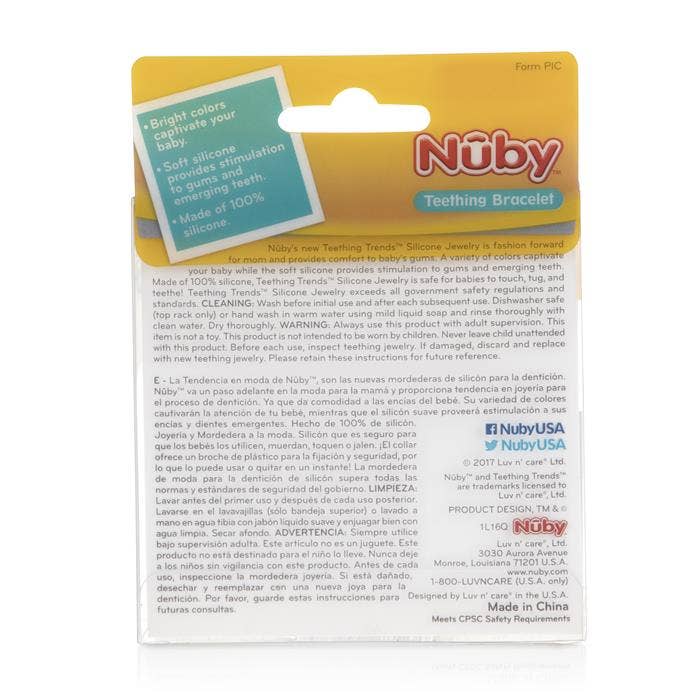 Nuby - Wholesale Teething Necklace - Baby - Nuby Teething Trends Teething Bracelets8