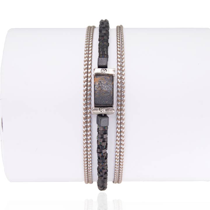 Meteorite Square 2223 Herrarmband för wholesale av LOetMA