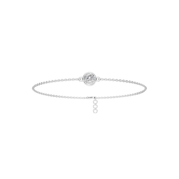 PureYou Jewelry - Wholesale Link & Chain Bracelet - 14K Gold Diamond Solitaire Bracelet, Diamond Bracelet4