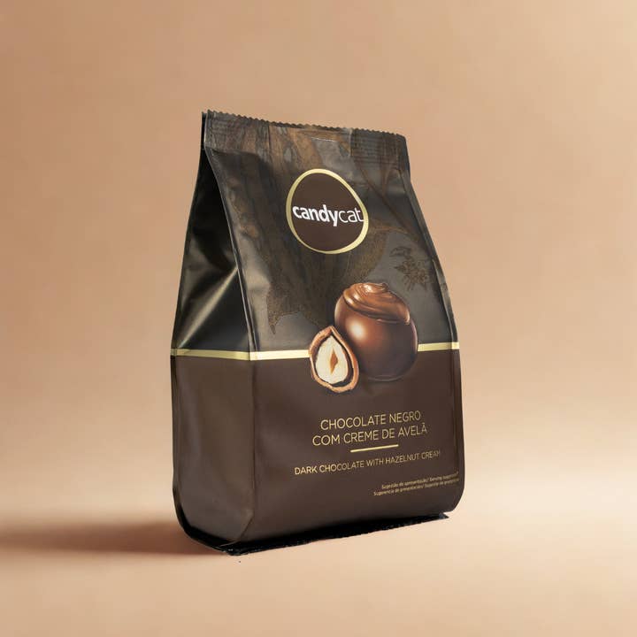 Candycat - Wholesale Chocolate Covered Sweets - Dark Chocolate Bonbons Sachet - 134g0