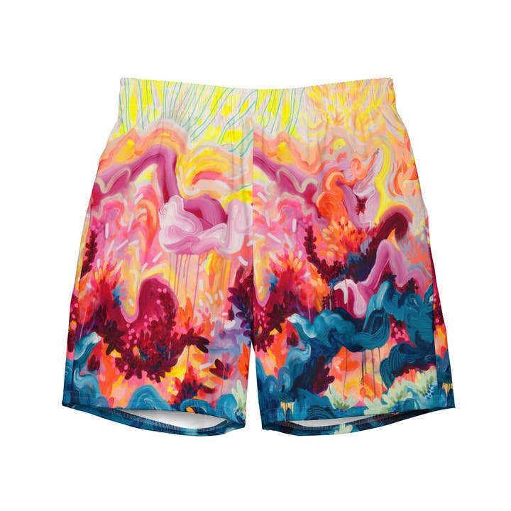 Wild Fire Men's swim trunks for wholesale by Palet Theory
