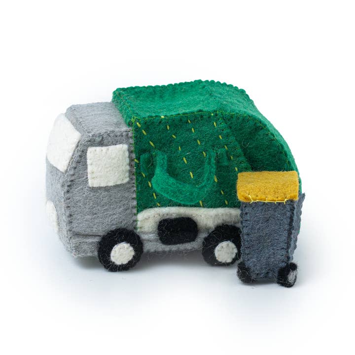 Global Goods Partners - Wholesale Toy Car/Truck - Kids - Felt Garbage Truck Toy