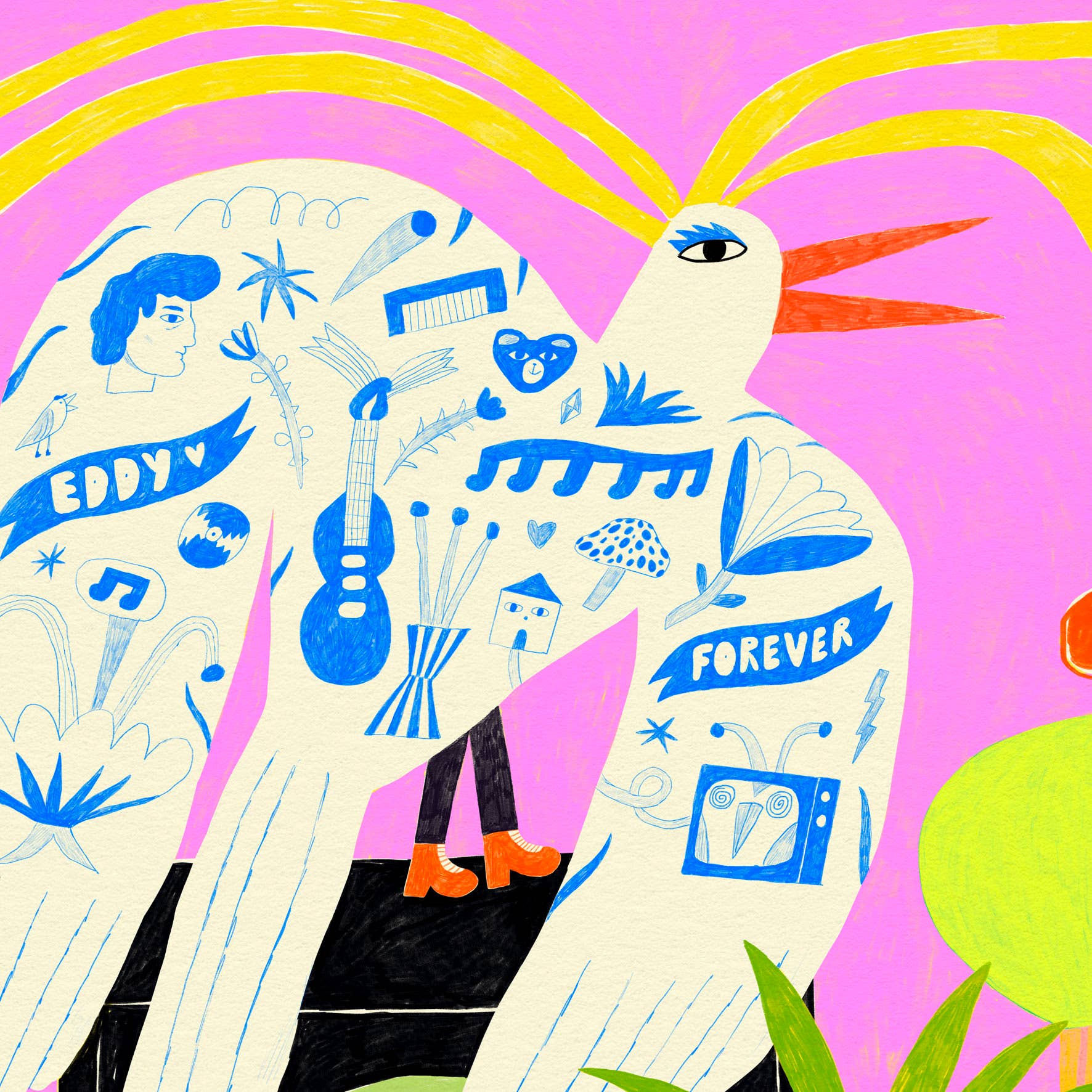 Dans Les Dents - Wholesale Poster - Poster 30X40 CM - TATTOO BIRD - AFF1431