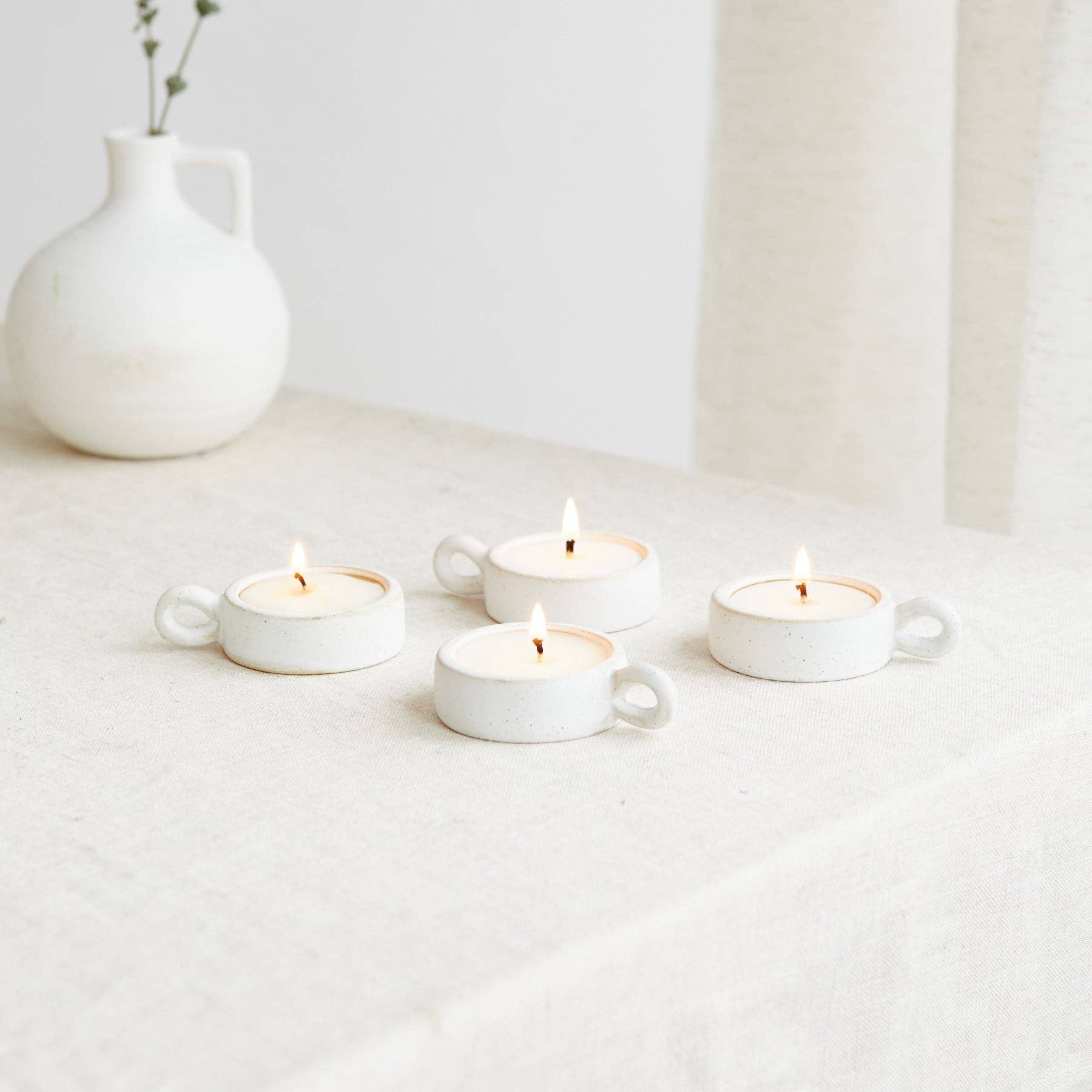 Zesty Lemons - Wholesale Tea Light Candles - Scandi: Tea Lights (Box of 4)3