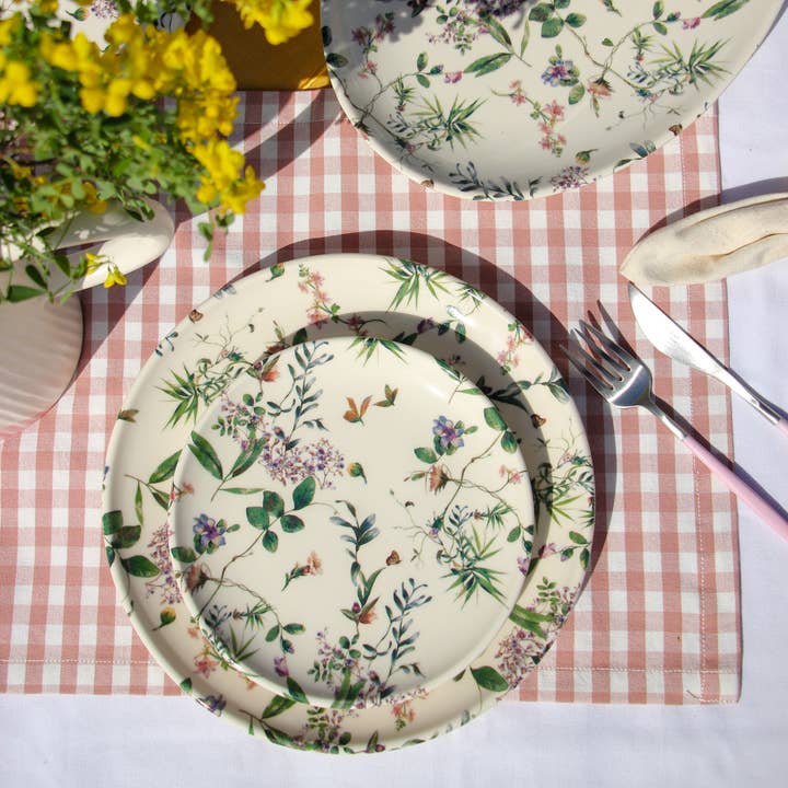 Pó de Barro - Wholesale Salad Plate - Salad Plate Wild Flora 1