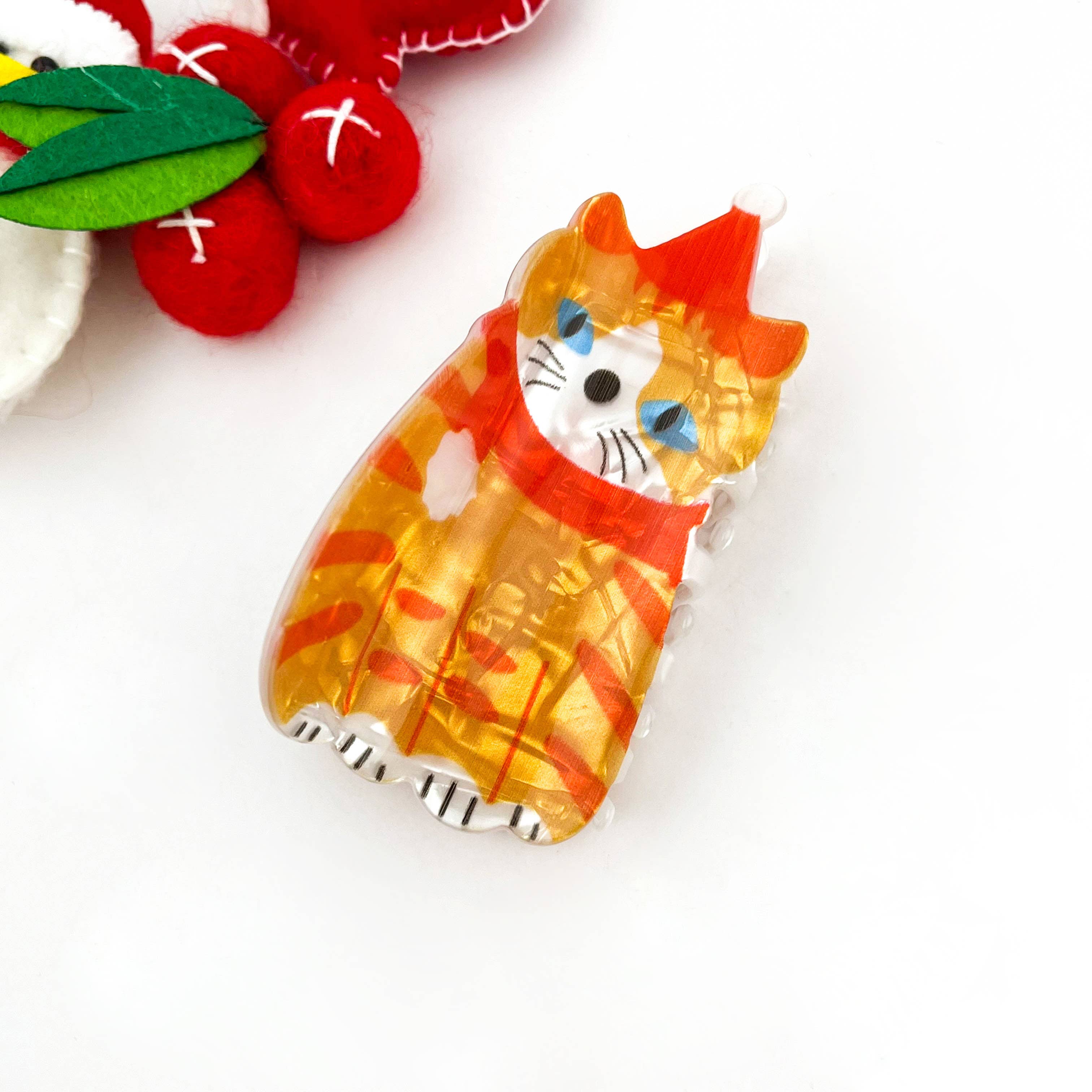 mildstyles – wholesale Hårklämma - Dam – Julfestlig akryltryckt hårklämma1