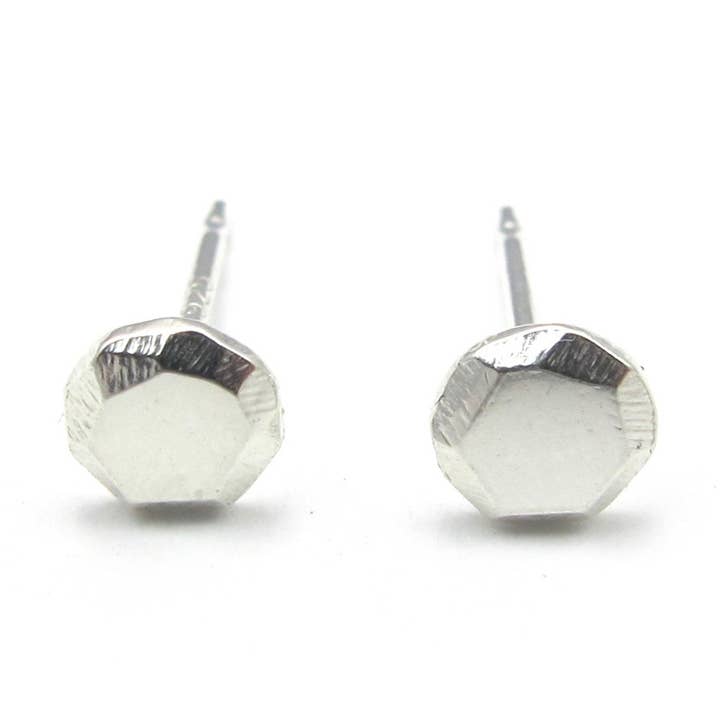 Kleine cirkel Nugget oorbellen voor wholesale door Goldeluxe Jewelry