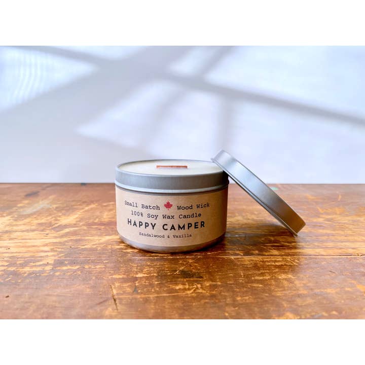 Golden Light - Set de relaxation aux bougies « Happy Camper » pour la vente par UpRoot Design Studio