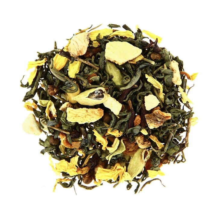 Gearomatiseerde groene thee sinaasappel kaneel - Vitaliteit BIO - Teatower BE-BIO-01 voor wholesale door Teatower