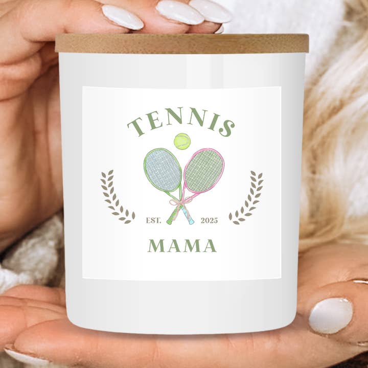 Regalo Tennis | Candela per Amante del Tennis, Mamma - Social Club per la vendita all'ingrosso da parte di Orglamix