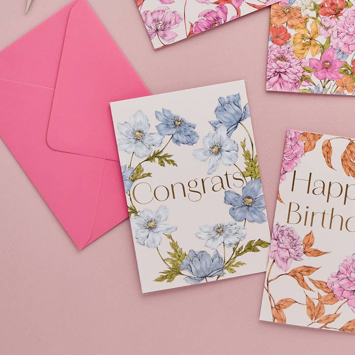 Catherine Lewis Design - Wholesale Congratulations card - Sweet Sherbet - Congrats - Card 2