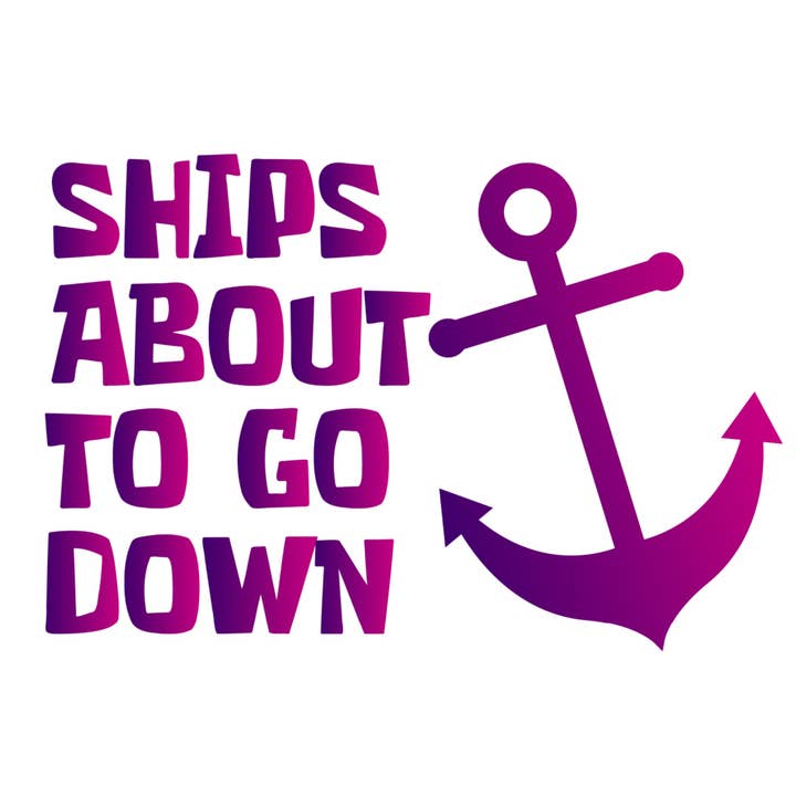 Camiseta personalizada para adultos UPF 50+ Ship About To Go Down/Roxo por atacado de Paradise Tees LLC