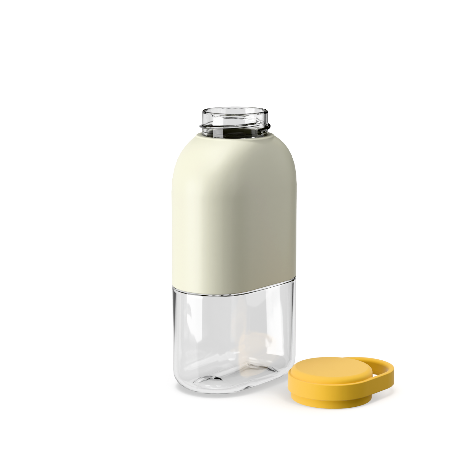 EKOBO - Wholesale Water Bottle - Slim Tritan Water Bottle 35cl - Ivory & Mimosa1