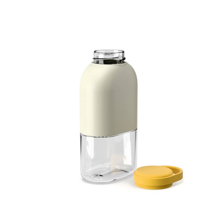 EKOBO - Wholesale Water Bottle - Slim Tritan Water Bottle 35cl - Ivory & Mimosa1