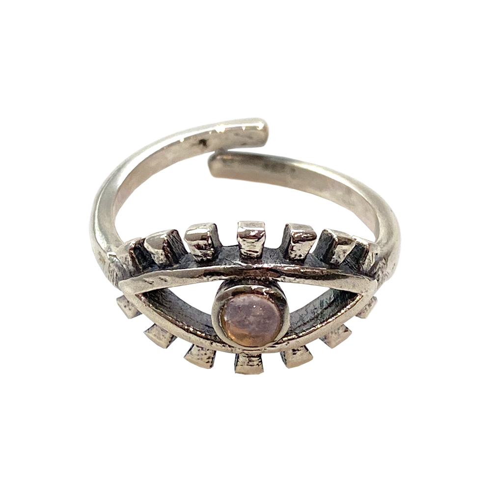 VIE – Engroshandel Statementring – Sølvbelagt justerbar ring, design nr. 378