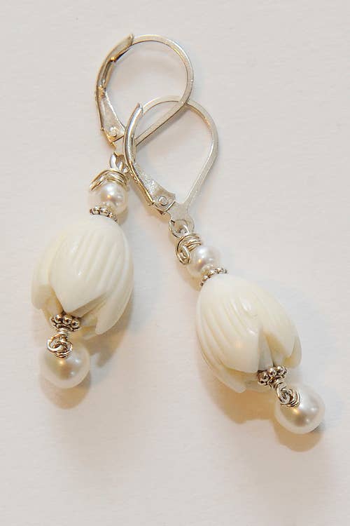 Debra Fabian JEWELRY DESIGN - Wholesale Dangle Earrings - Bali Fleur Tulip Drops
