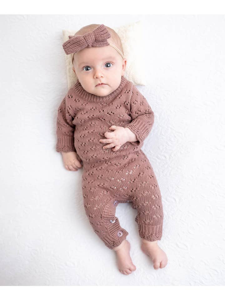 OLIVE & CRADLE - Venta al por mayor Conjunto de ropa - Bebés - Conjunto Grace de punto para recién bebé de 2 piezas10