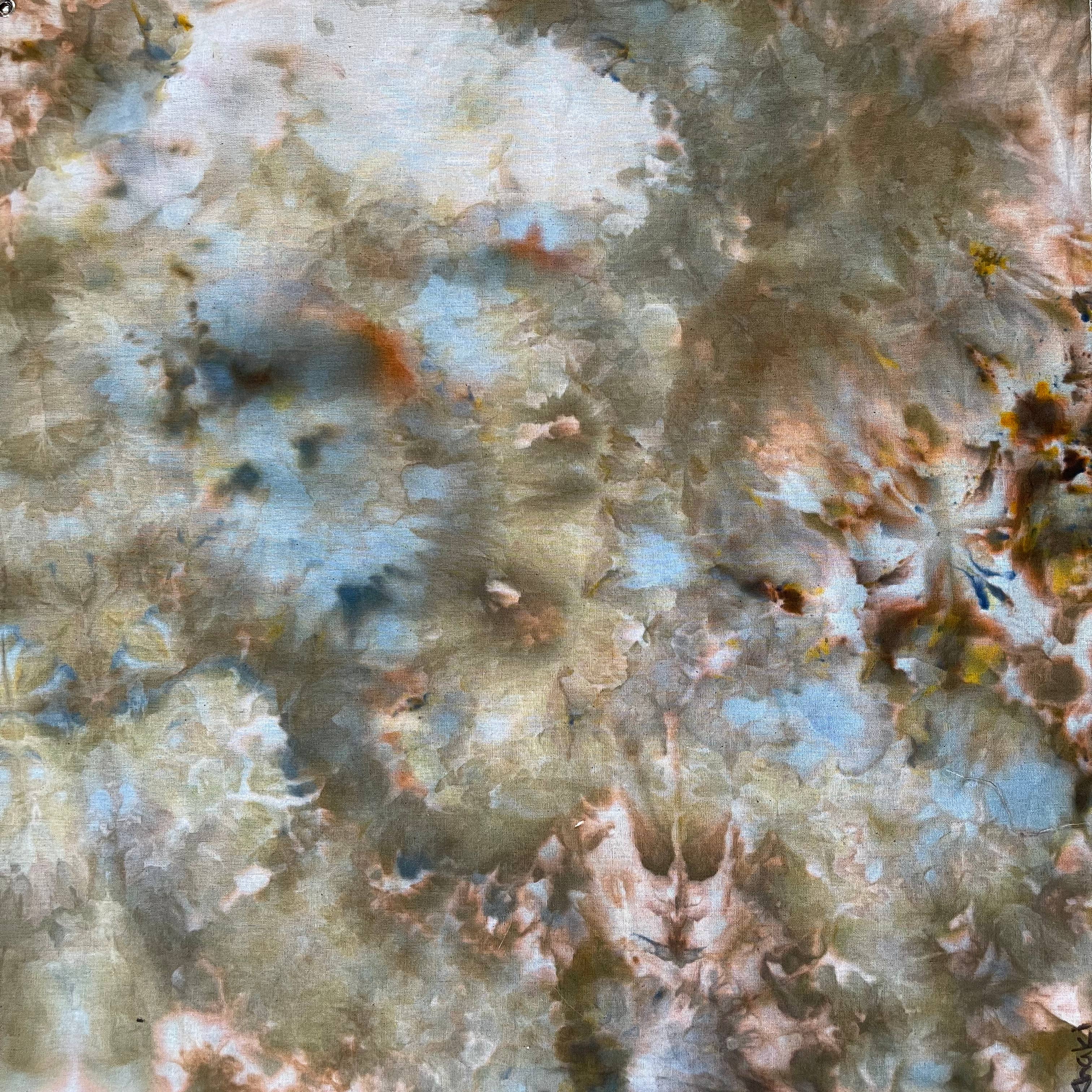 Black Sheep Goods - Vente Caftan – femme - Caftan teinte à l’encre glacée / Robe d’intérieur11