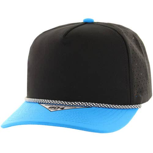 Zion Brand - Wholesale Baseball Cap - Unisex - BLANK 5 PANEL ROPE LASER CUT SNAPBACK BALL CAP17