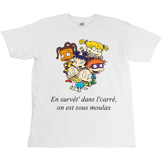 Roukeys - Wholesale T-shirt met print - Uniseks - Razmoket x Heuss l'Enfoiré x Jul Tee - Uniseks0
