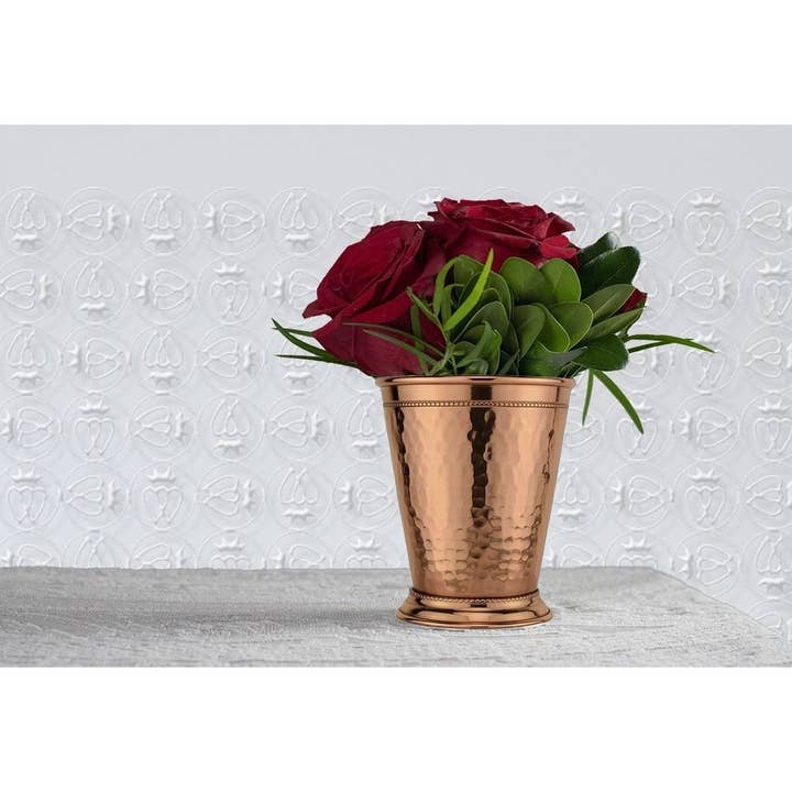 Prince of Scots - Wholesale Cocktail/Liquor Glass - Prince of Scots 100% Pure Hammered Copper Mint Julep Cup