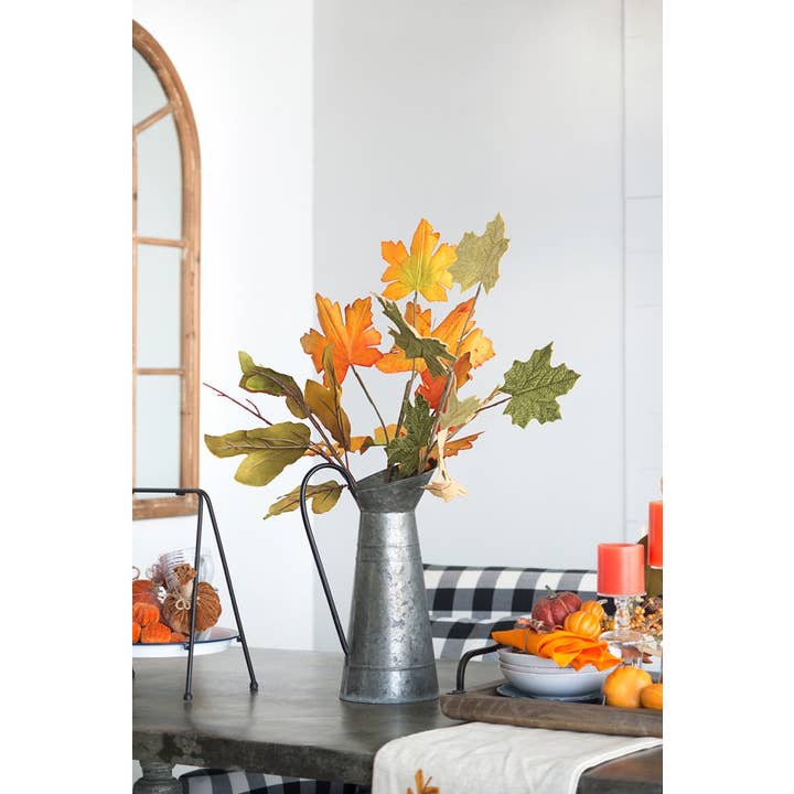 A&B Home Group Inc. - Wholesale Artificial Plant - 35" Autumnal Velvet Faux Maple Leaf Stem5