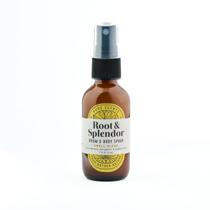 Root and Splendor - Wholesale Room & Linen Spray - Swell Blend - Lemongrass, Bergamot & Cedarwood