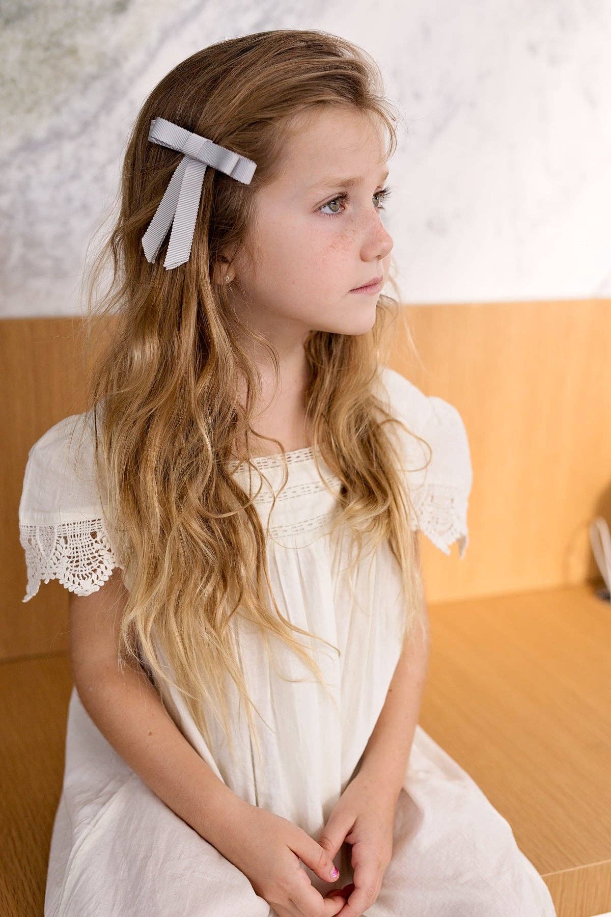 Project 6 NY Kids - Wholesale Hair Bow - Kids - Grosgrain Bow Clip Set (2) - Sweet Nectar7