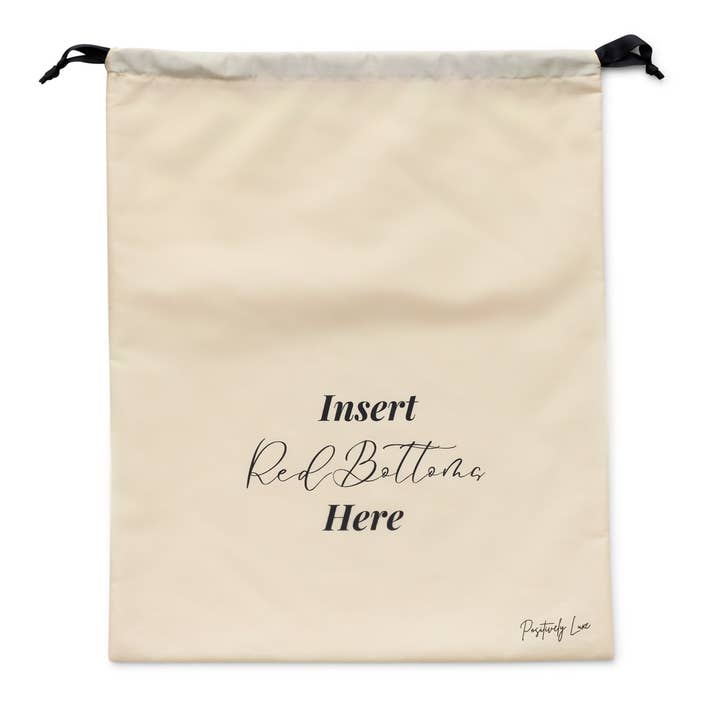 Positively Luxe - Wholesale Gift bag - Insert Red Bottoms Here Drawstring Shoe Bag1