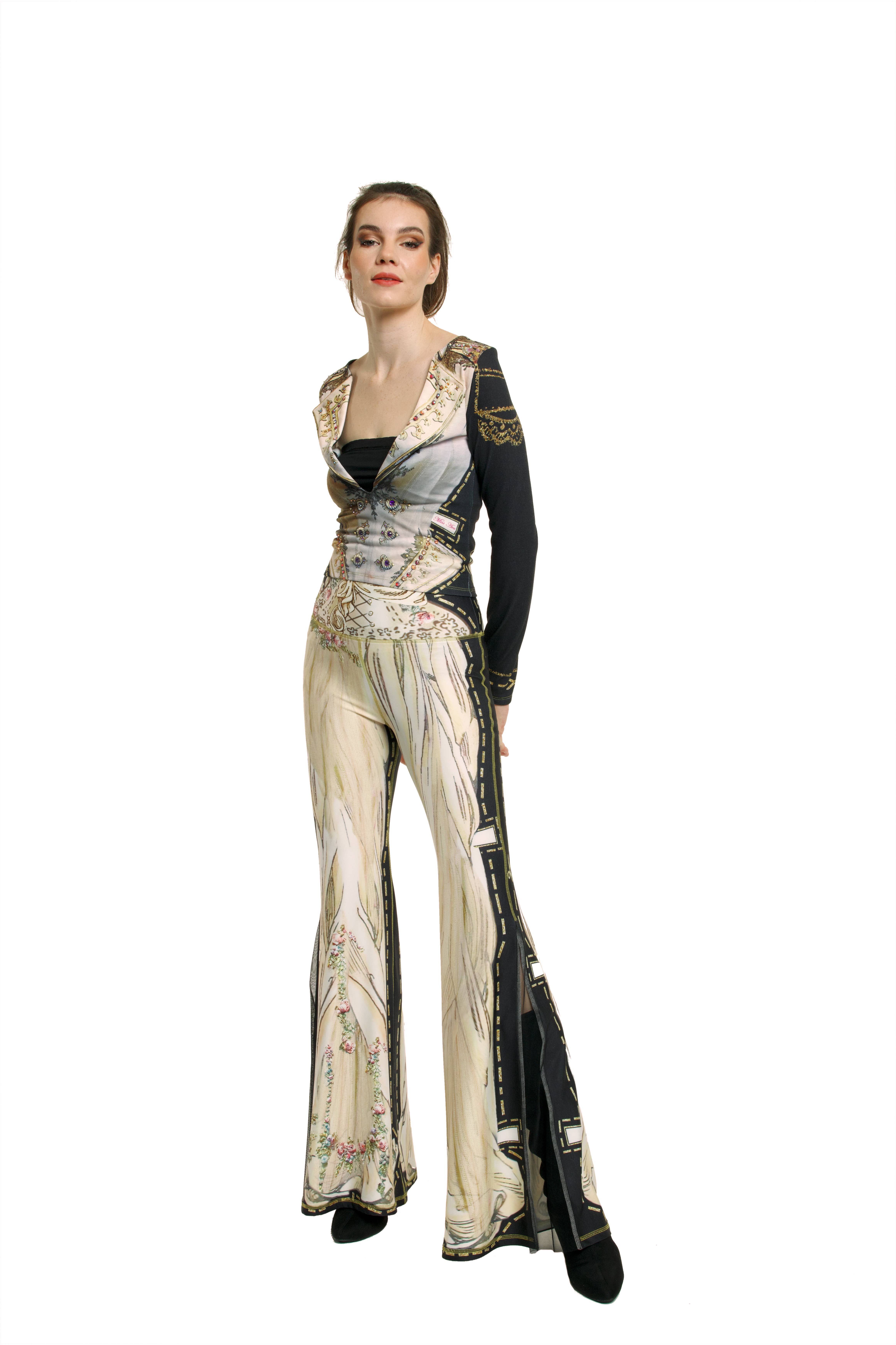 Multi color Black Comfort Pants-Cream - Paper Dolls for wholesale on Faire6