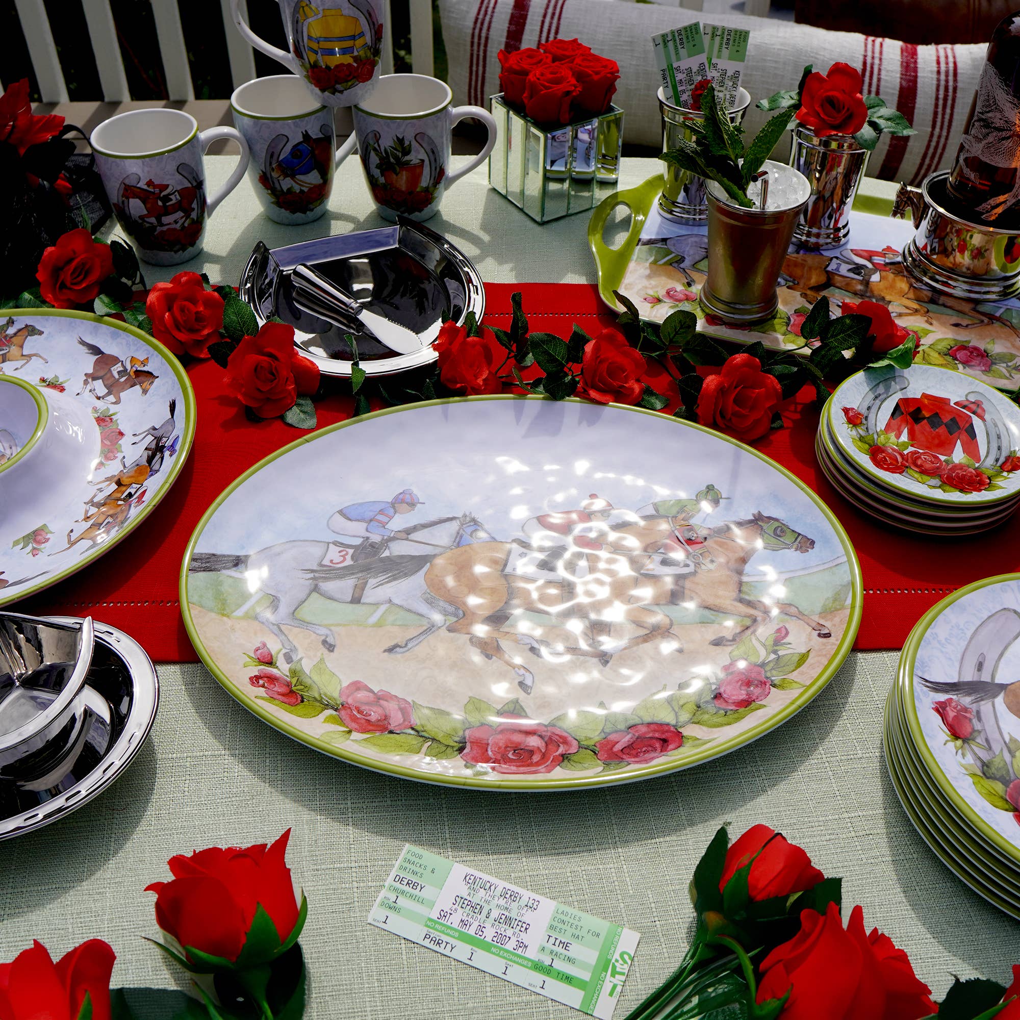 Certified International – Caneca por atacado – Caneca Day at the Races 14 oz. 4 ativos.4