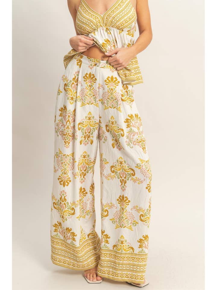 Pantalones Palazzo Estampados de Pierna Ancha para venta al por mayor de HYFVE