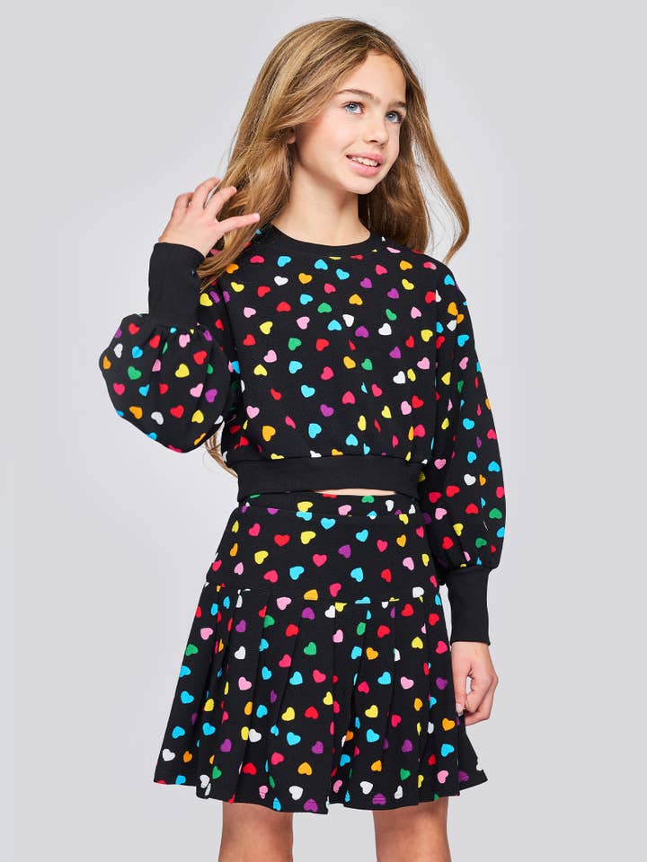 Sudadera con estampado de corazones por todas partes para venta al por mayor de Hannah Banana , Baby Sara