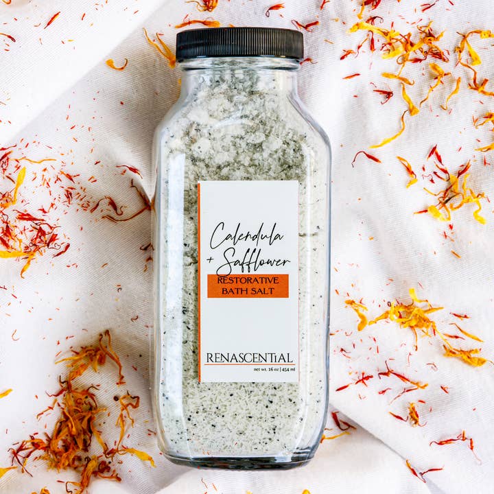 Calendula & Safflower Bath Salt for wholesale by Renascential