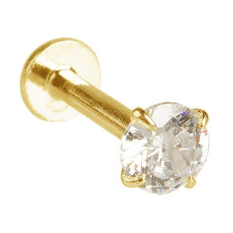 Pendientes Sparkle Labret, color dorado medio para venta al por mayor de Cartilage Cartel Ltd