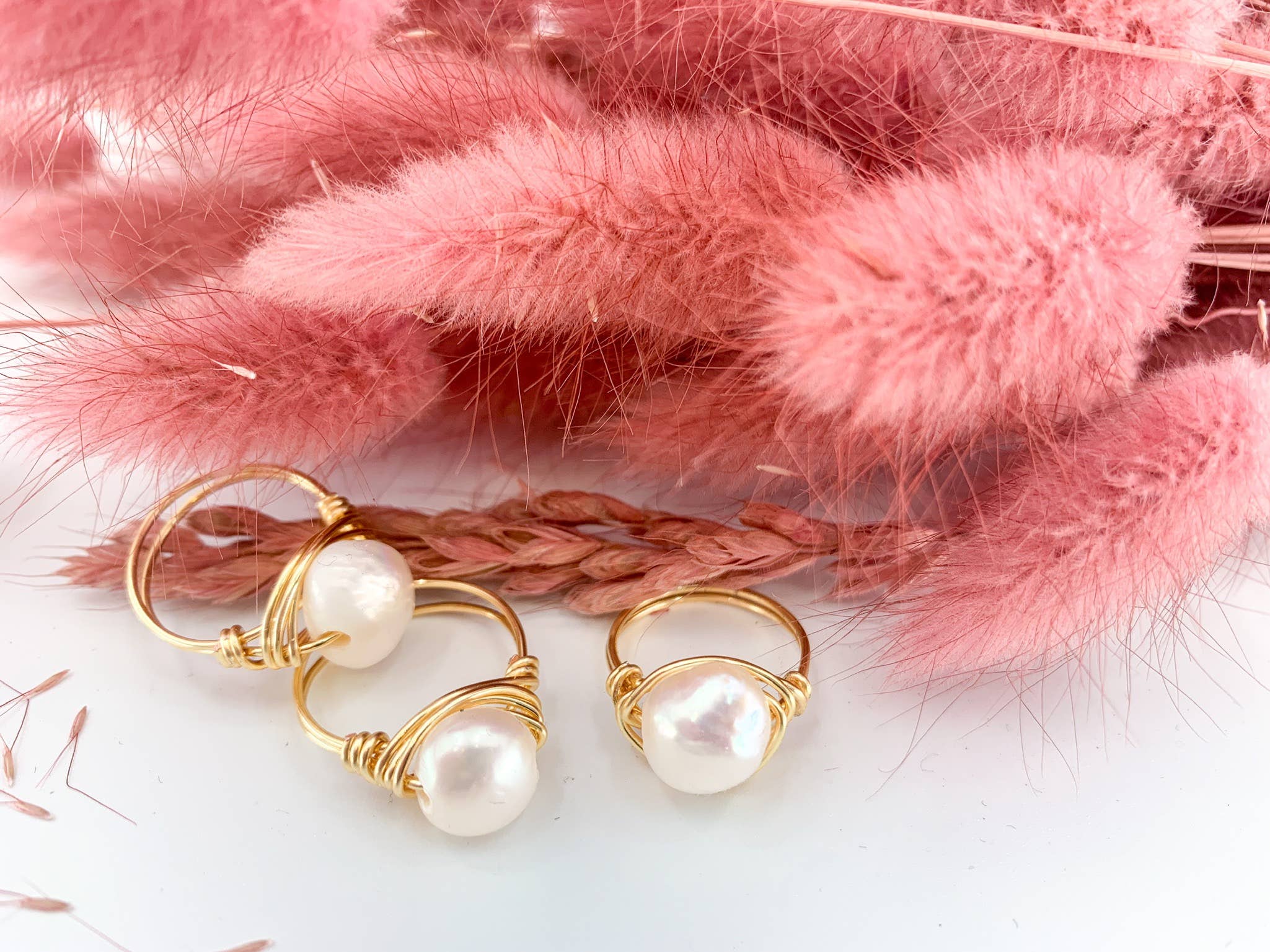 Elise Marie DeSigns - Wholesale Cocktail/Statement Ring - Pearl Wire Wrapped Ring | Freshwater Jewelry | Cultured4