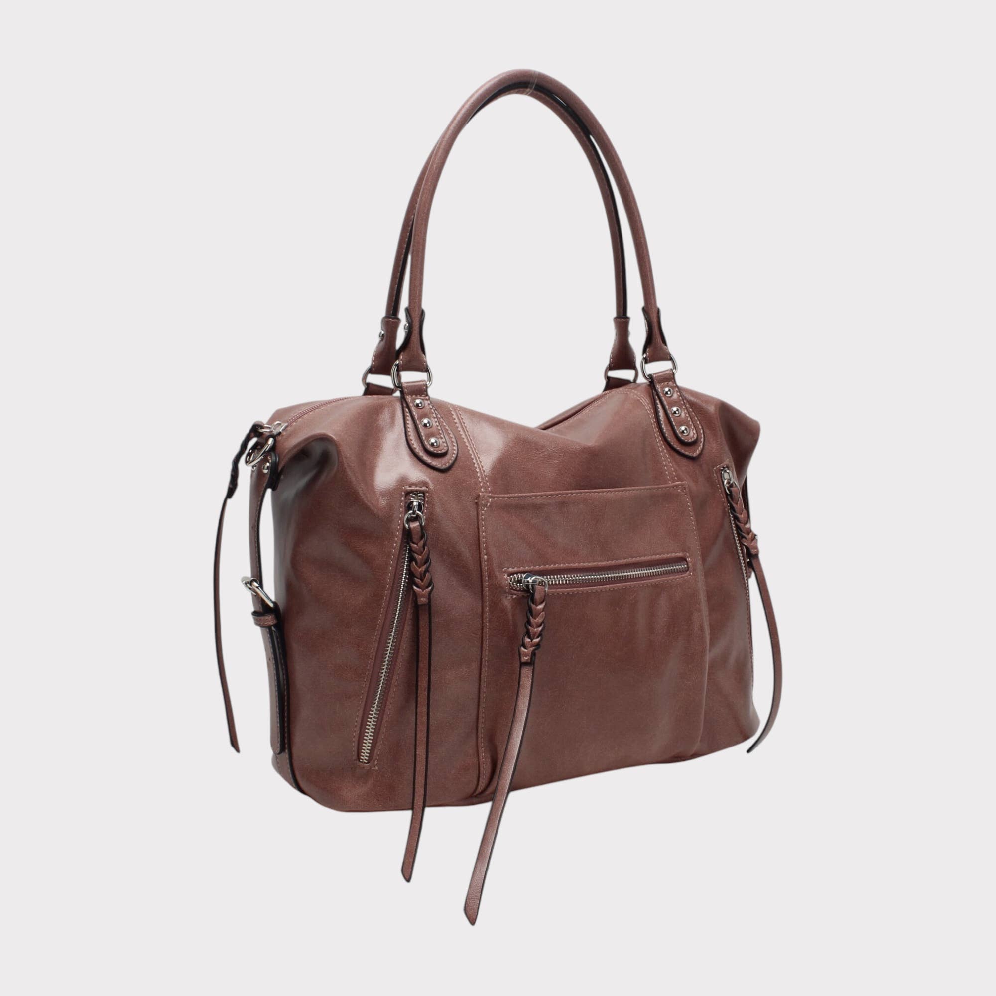 BESTINI - Wholesale Top Handle Bag - Women's - Vintage bowling bag with multiple zips1