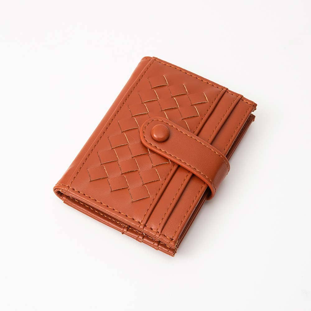 Sensibling Corp. – Engroshandel Kortetui - Dame – Klassisk vævet kortholder i kunstlæder9