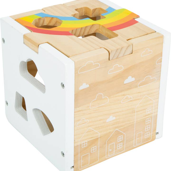 small foot - Wholesale Wood Toy - Kids - Shape-Fitting Cube Rainbow3