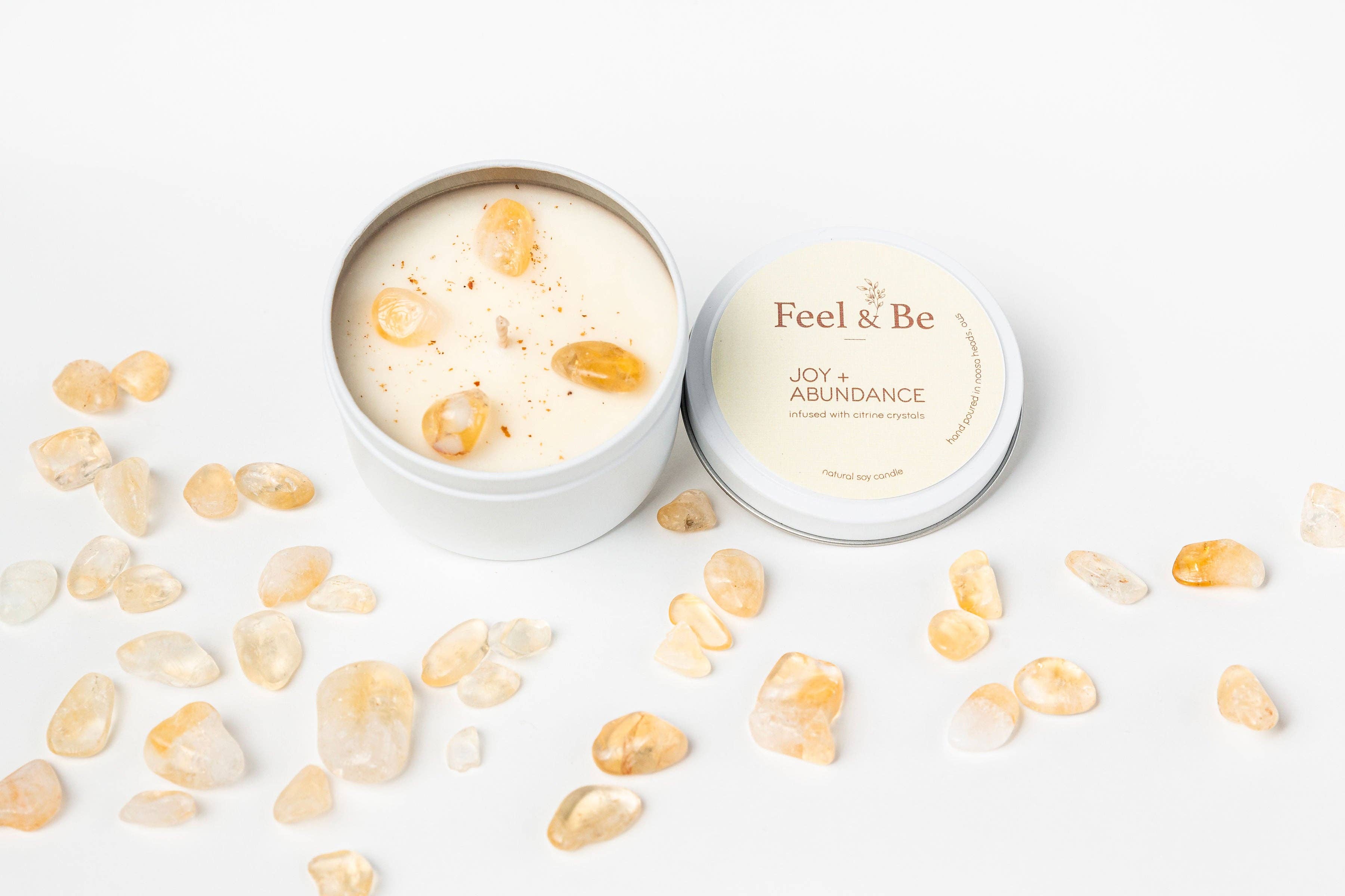 Feel & Be - Wholesale Travel candles - JOY AND ABUNDANCE - Thai Lime and Mango1