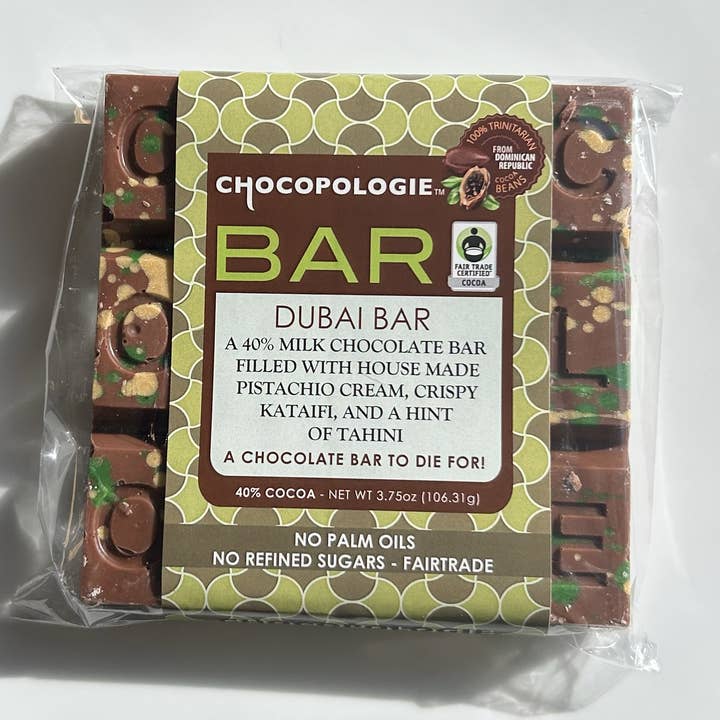 Dubai Chocolate Bar for wholesale by Knipschildt Chocolatier