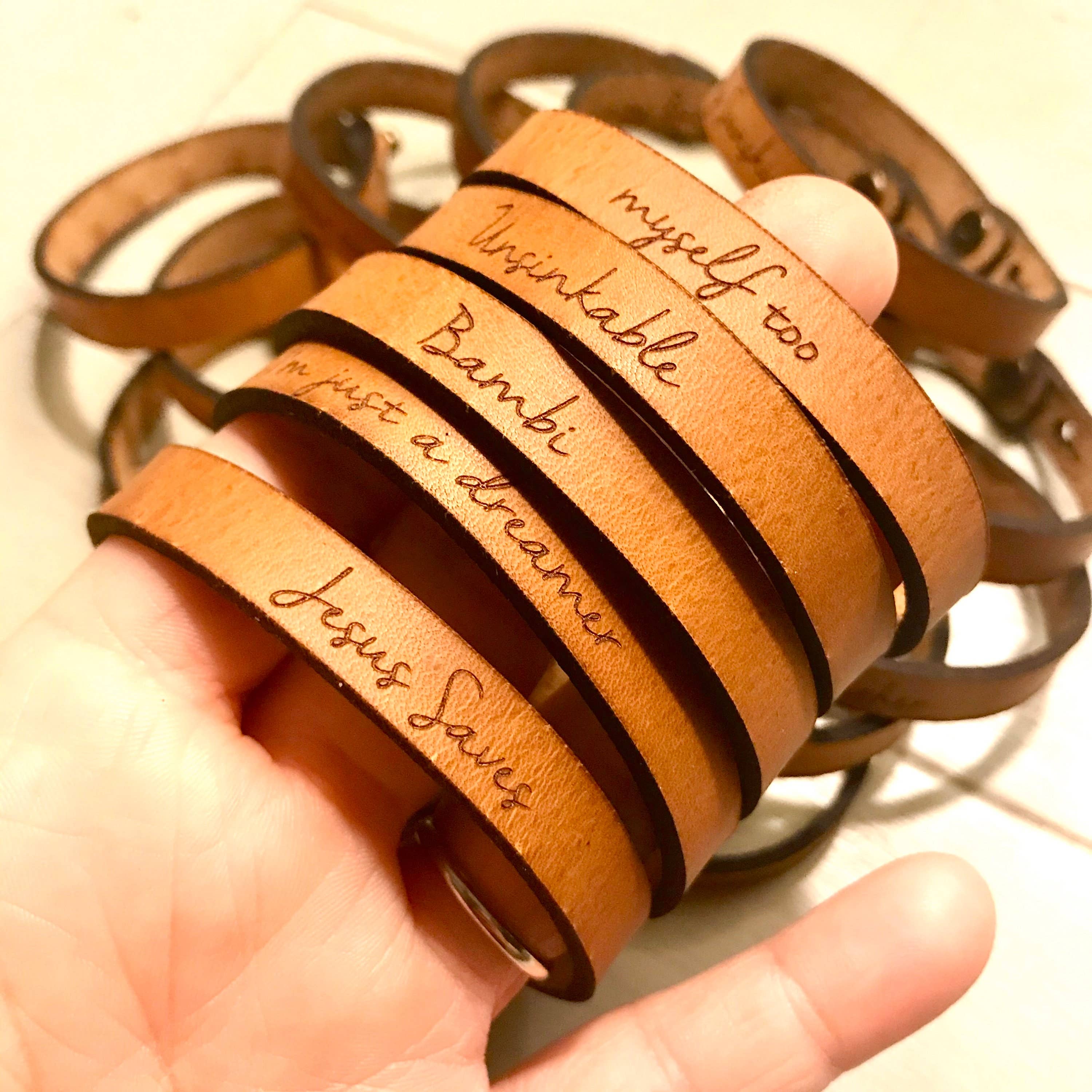 New Market Farmhouse - Wholesale Bangle Bracelet - Custom Real Leather Bracelet9