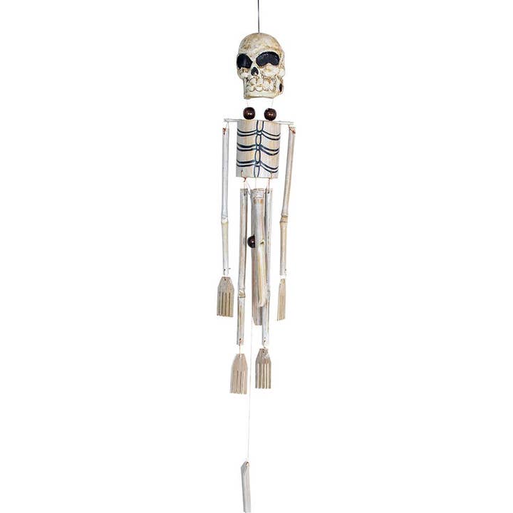 Kheops International - Wholesale Wind chime - Bamboo Windchime Animated - Skeleton