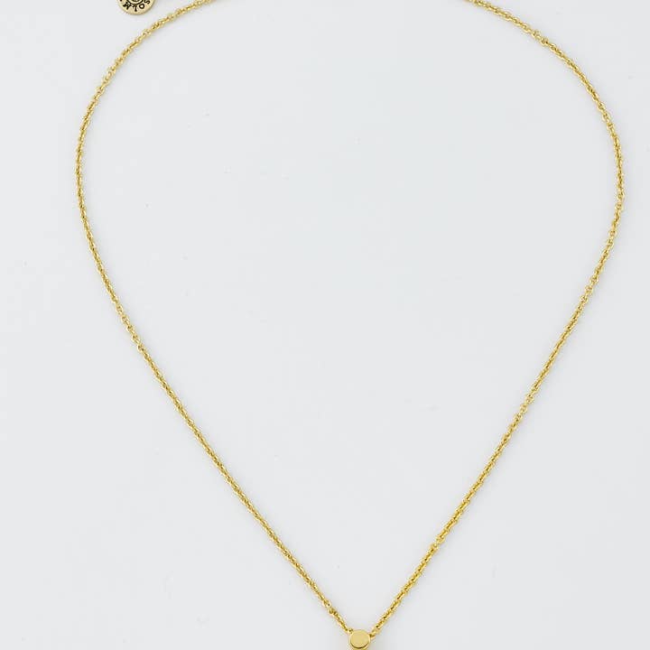 Little Miss Twin Stars - Wholesale Pendant/Charm Necklace - LMTS Classic! Initial Disc Pendant Necklace119