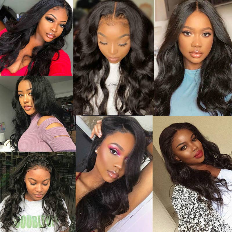 AK Brand - Wholesale Hair Extensions - One-piece Black Wavy Curly Synthetic Hairpieces for Women4