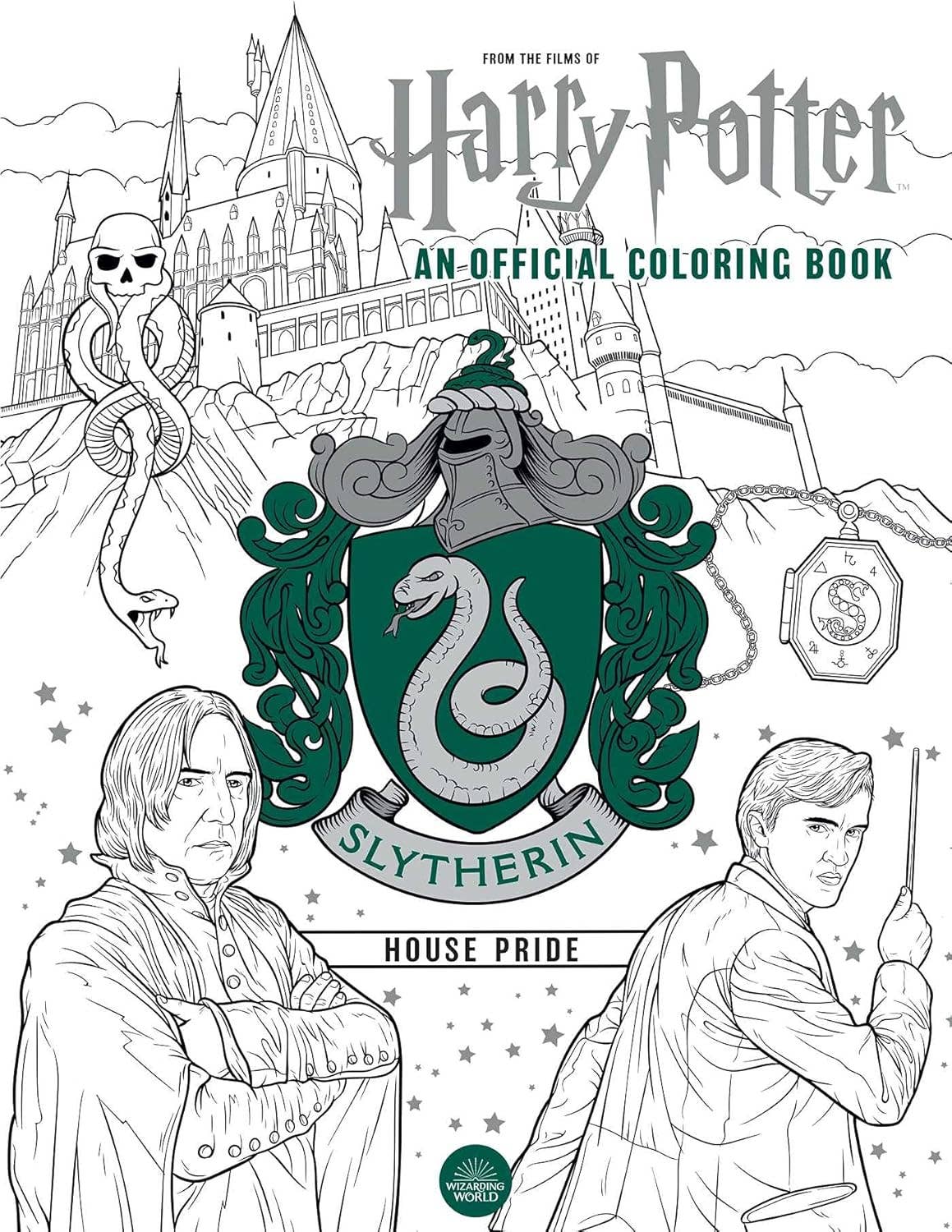 Cardshouse - Vente Livre de coloriage et d'activités pour adultes - Harry Potter : Fierté de la maison Serpentard : Livre de coloriage officiel0