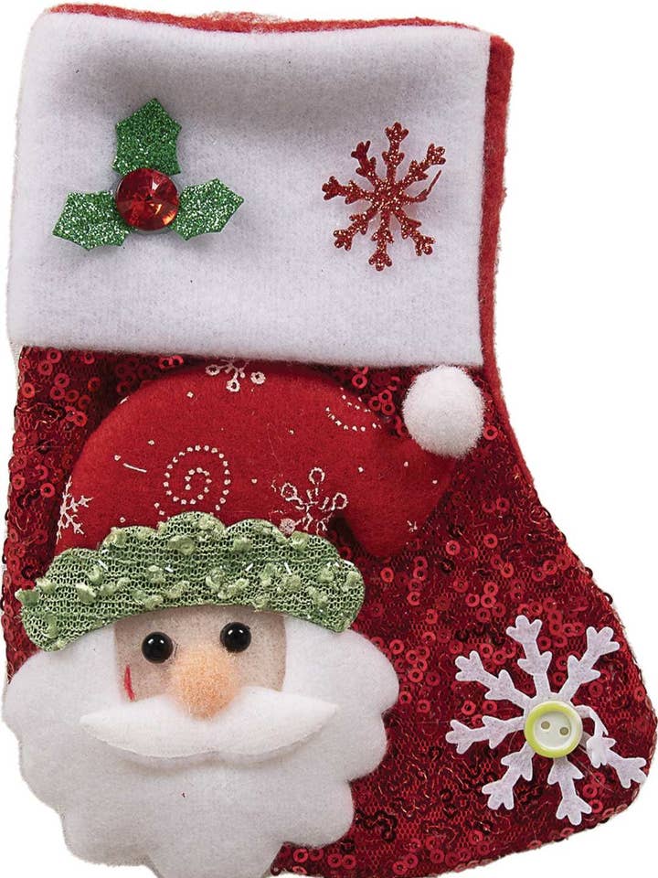 Mini Calcetín de Navidad para Colgar - Modelo Aleatorio para venta al por mayor de P'tit Clown