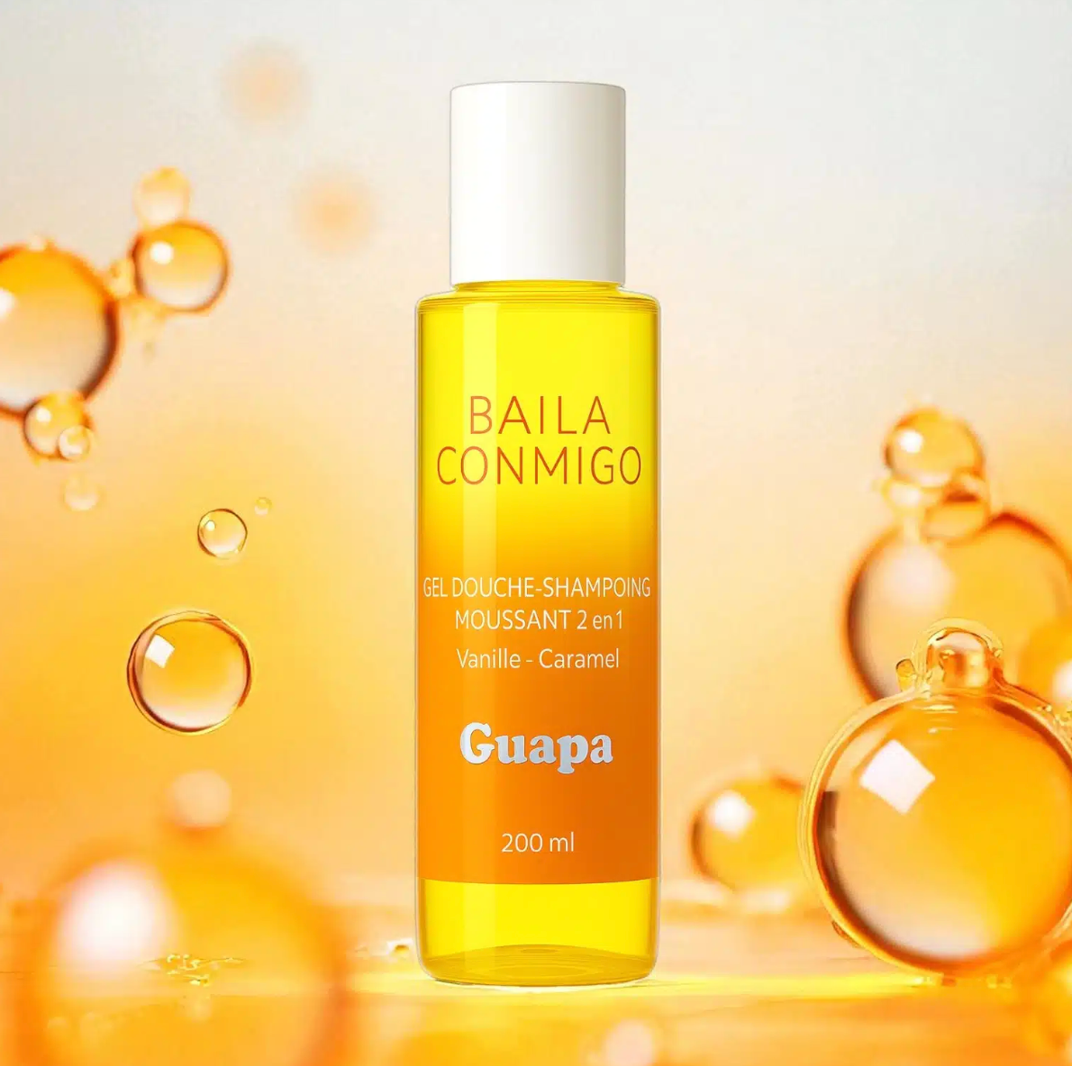 S2Z Cosmetics – Engroshandel 2-i-1 shampoo og kropsvask – 2-i-1 skummende brusegel – shampoo – Vanilje karamel3